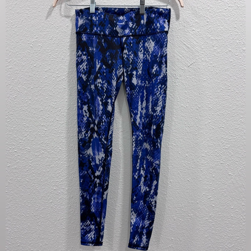 Alo Yoga Blue Snake Print Legging
